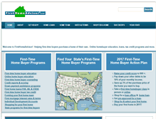Tablet Screenshot of firsthomeadvisor.com